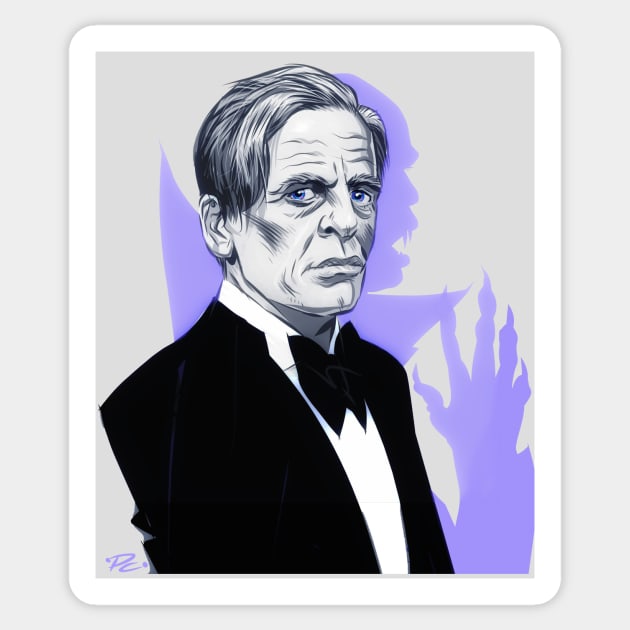 Klaus Kinski - An illustration by Paul Cemmick Sticker by PLAYDIGITAL2020